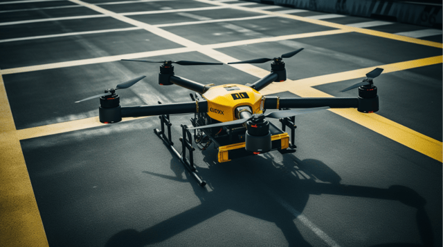 Применение дронов в асфальтоукладке